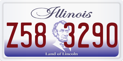 IL license plate Z583290