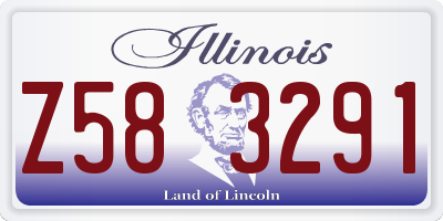 IL license plate Z583291