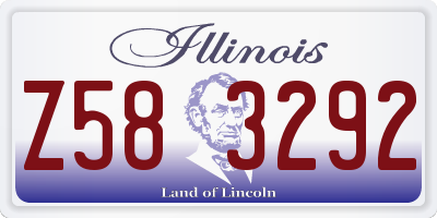 IL license plate Z583292