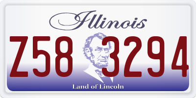 IL license plate Z583294