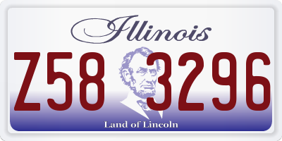 IL license plate Z583296
