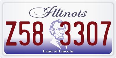 IL license plate Z583307