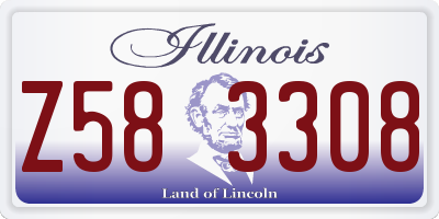 IL license plate Z583308