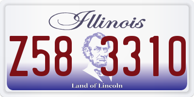 IL license plate Z583310