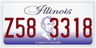IL license plate Z583318