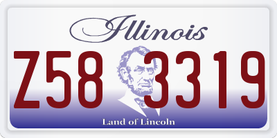 IL license plate Z583319