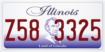 IL license plate Z583325