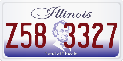 IL license plate Z583327