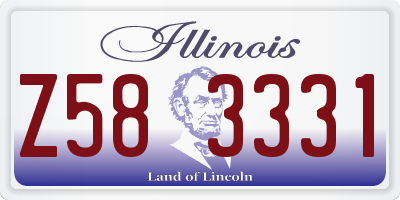 IL license plate Z583331