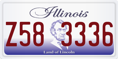 IL license plate Z583336
