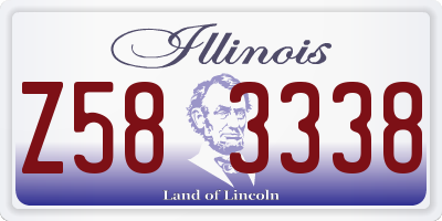 IL license plate Z583338