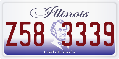 IL license plate Z583339