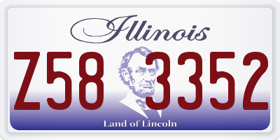 IL license plate Z583352