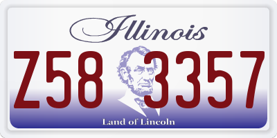 IL license plate Z583357
