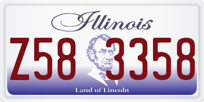 IL license plate Z583358