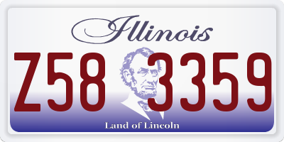IL license plate Z583359