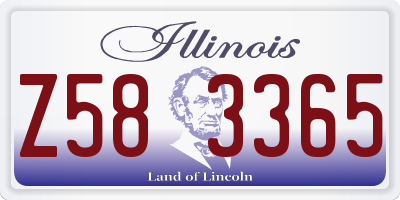 IL license plate Z583365