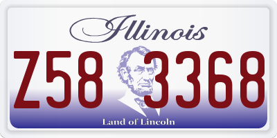 IL license plate Z583368