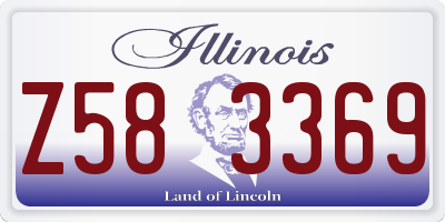 IL license plate Z583369