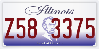 IL license plate Z583375