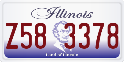IL license plate Z583378