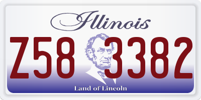 IL license plate Z583382