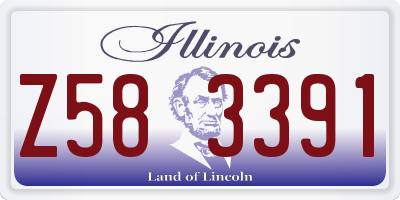 IL license plate Z583391