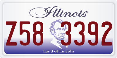 IL license plate Z583392