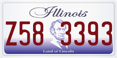 IL license plate Z583393