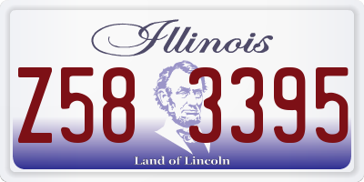 IL license plate Z583395