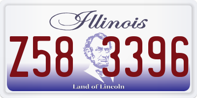 IL license plate Z583396