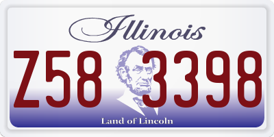 IL license plate Z583398