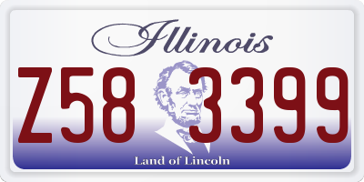 IL license plate Z583399