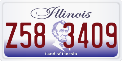IL license plate Z583409