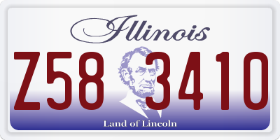 IL license plate Z583410
