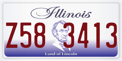 IL license plate Z583413