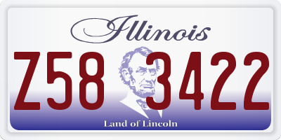 IL license plate Z583422