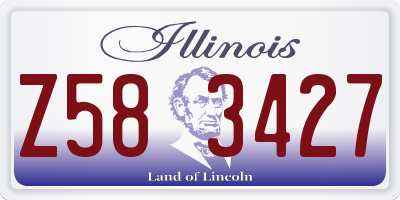 IL license plate Z583427