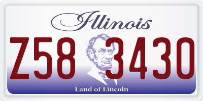 IL license plate Z583430