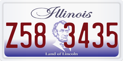 IL license plate Z583435