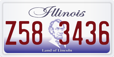 IL license plate Z583436