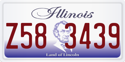 IL license plate Z583439