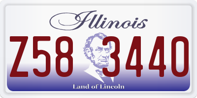IL license plate Z583440