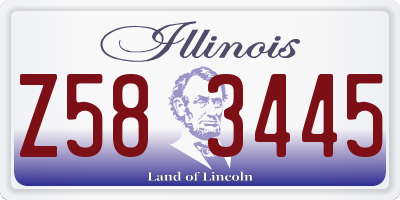 IL license plate Z583445
