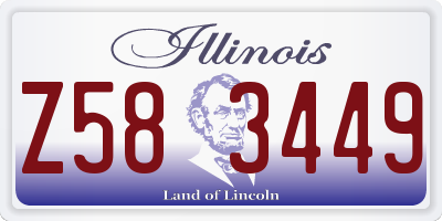 IL license plate Z583449