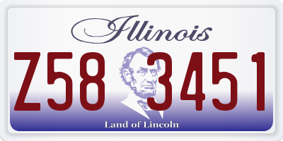 IL license plate Z583451