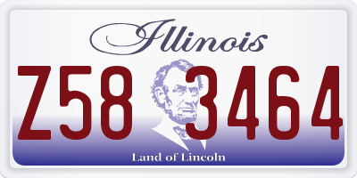 IL license plate Z583464