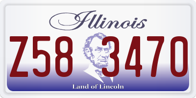 IL license plate Z583470