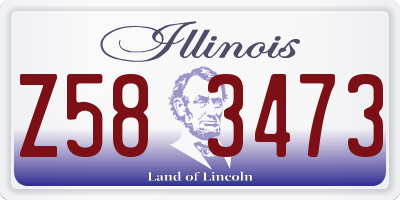 IL license plate Z583473