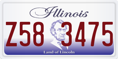 IL license plate Z583475